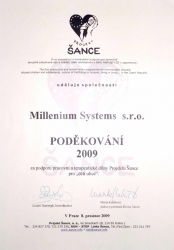 Poděkování Šance 2009