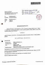 Rozhodnutí o koncesi EZS 1/2