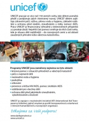 Poděkování UNICEF 2015
